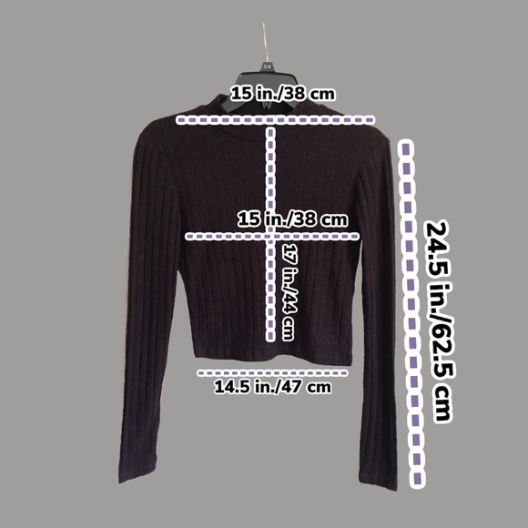 Deep red long sleeve tee - Picture 3 of 3